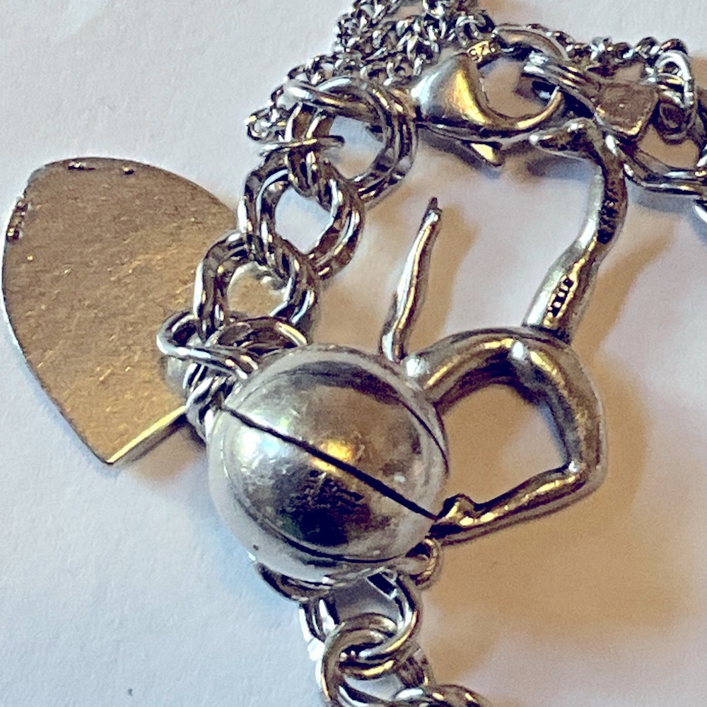 Sterling Silver James Avery 12 Charm Bracelet with Various Retired Charms - Picture 6 of 16